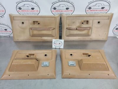 1981-91 Chevy/GMC Suburban Tan Manual Lock/Windows Interior Door Trim Panel Set - Image 1 of 4