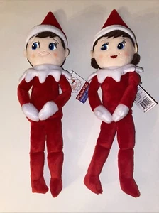 Elf on the Shelf Plushee Pals BOY & GIRL ELF Hug-gable Plush light complexion - Picture 1 of 5