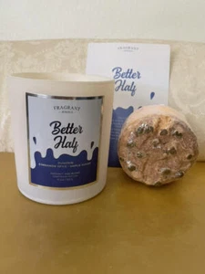 Fragrant Jewels ~Rare~ Better Half Candle & Bath Bomb NWT intact set sz7 - Picture 1 of 5