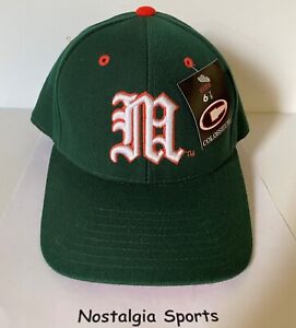 Vintage U MIAMI HURRICANES COLOSSEUM HAT Cap NCAA NEW Old Stock NWT FITTED 6-7/8