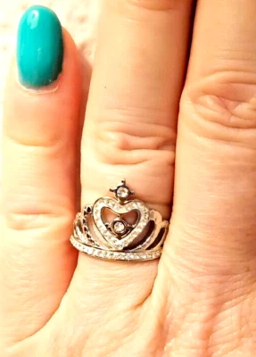 ANELLO Steel Life donna Acciaio inossidabile inalterabile Crown Cuore e Zirconi - Immagine 1 di 4