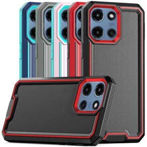 For Motorola Moto G 5G 2025 Case PC+TPU Shockproof Impact Cover +Tempered Glass - Picture 1 of 19
