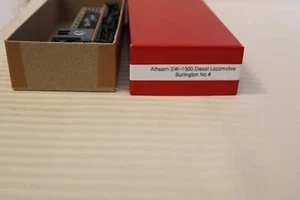 HO Scale Athearn, SW-1500 Diesel Locomotive, Burlington, Black, no # - Picture 1 of 6
