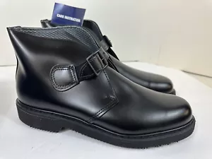 NIB Bates Lites Black Leather Buckle Chukka Men’s Boots E00083 Rubber Size 8C - Picture 1 of 7