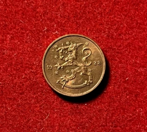 Finland 1938 5 Pennia UNC Copper Coin KM#22 T3082a - Picture 1 of 2