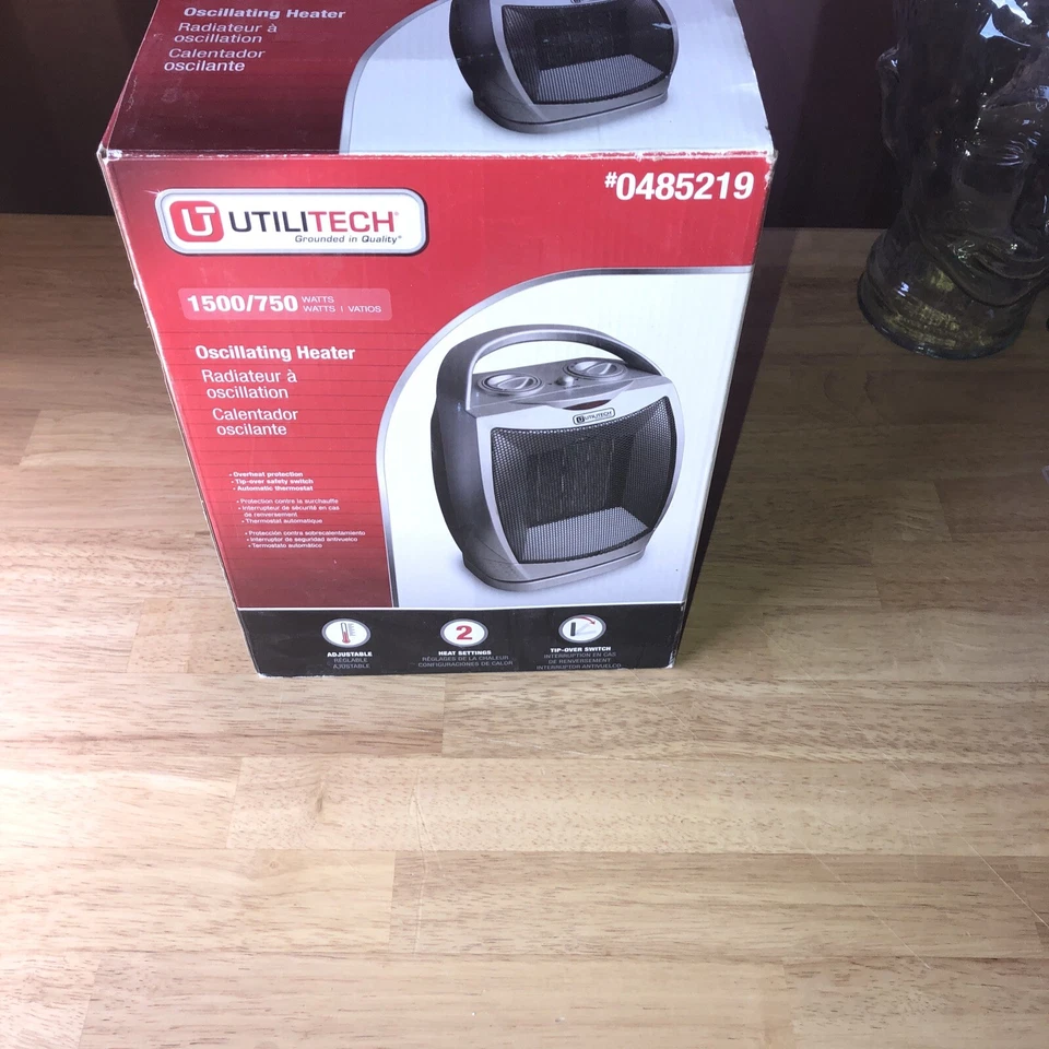 Calentador Cerámico Optimus H-7247 Portátil Oscilante con Termostato Foto 1 de 4