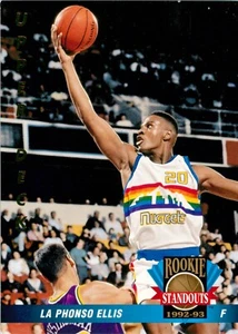 1992 DENVER NUGGETS NBA Card LAPHONSO ELLIS Upper Deck Rookie Standouts - Picture 1 of 3