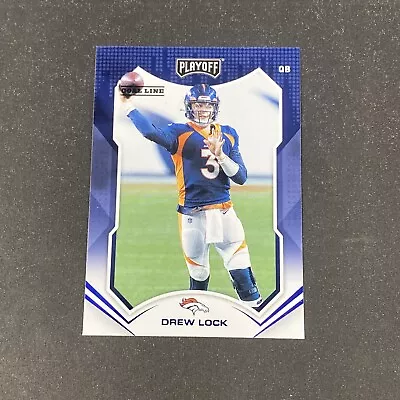 Drew Lock GOAL LINE 2021 Panini Playoff Football #75 Parallel Card Broncos - Image 1 of 2