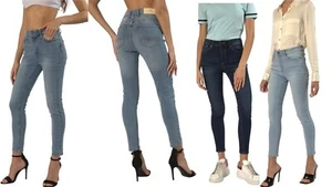 Lily Lola Mid Rise Skinny Stretch Damenjeans Denim Slim Fit Hose - Bild 1 von 7