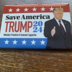 2024 Donald Trump Save America Political Campaign Pinback Button - Picture 1 of 3