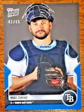 2022 Topps Now Road To Opening Day /49 Mike Zunino #OD-53 TB Tampa Bay Rays Blue
