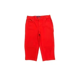 Bill Blass Capri Women's size 10P Red Orange Denim jeans - Picture 1 of 3
