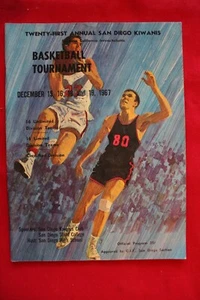 Turnierprogramm 1967 - San Diego - Bruce & Bill Walton - in Plastik gelagert - ohne Etikett - Bild 1 von 4