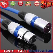 5.9ft DMX Stage DJ Cable XLR 3Pin Male to Female Connector Wire (Blue)