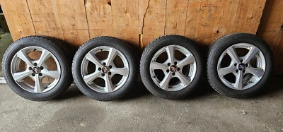 Audi VW Komplettsatz Winterr. auf Alufelgen OZ MSW19 6,5x15 ET35 5x100 KBA 48202 - Bild 1 von 4