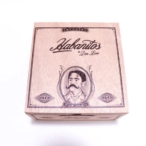 Don Lino Habanitos Empty Wood Cigar Box 4.5" x 4.25" x 425" - Picture 1 of 6