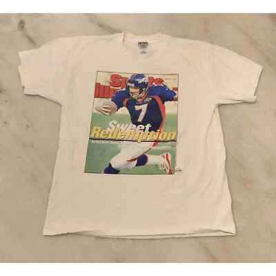 Mens XL NFL Super Bowl Sports Illustrated Denver Broncos t shirt football - Image 1 of 4