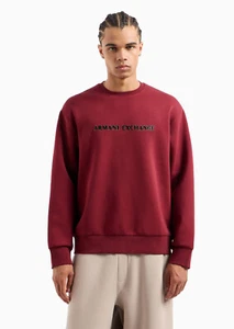 $120 Armani Exchange Classics Regular Fit Sweatshirt, Maroon, XL - Picture 1 of 4
