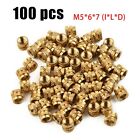 Nut Inset Nuts 100Pcs Brass M5 Thread Nut For Pcb Mount Electronic Pla