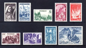 MONACO 1944 COMPLETE SET MINT NEVER HINGED MNH SCOTT B76-B84 ST. DEVOTE - Picture 1 of 1