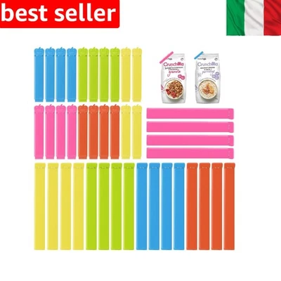 40 Pezzi Chiudi Sacchetti Cucina, 7/11cm Mollette Chiudi Sacchetti, Plastica ... - Immagine 1 di 4
