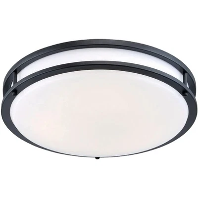 Designers Fountain Flush Mount Ceiling Light, 12 Inch Round LED DC Lighting F... - Image 1 of 4