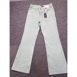 Express Cropped Flare High Rise Jeans Mintgrün Gr. 2 Neu mit Etikett Stretch Denim - Bild 1 von 6
