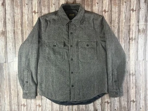 Buck Mason Wool CPO Insulated Shirt Jacket Shacket Gr. M Farbe kariert grau - Bild 1 von 8