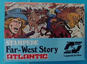 ATLANTIC 1/72 -Cow-boys Stampede -SERIE FAR-WEST STORY - 1113 rare box ON SPRUES - Picture 1 of 2