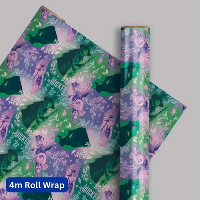 Wicked Christmas Wrapping Paper 4m Roll Official Product FSC Accredited - Image 1 of 4