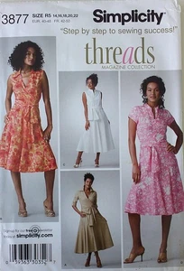 Simplicity 3877 Misses Dresses 2 Lengths Sewing Pattern Sz 14-22 - Picture 1 of 1