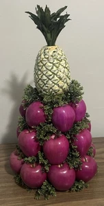 Colonial Williamsburg Faux Apple Ananas Tisch Herzstück Topiary Weihnachten - Bild 1 von 10
