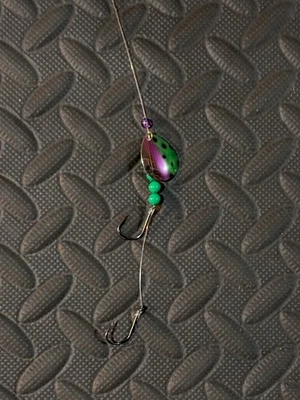 North  Coast Lure Walleye Crawler Harness 5 Pack Dbl Hook Colorado Blade 3 - Image 1 of 4