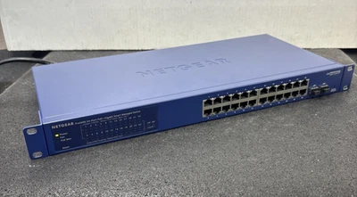 Netgear ProSAFE GS724TPv2 24-Port Gigabit Smart Switch PoE+ Tested w/brackets - Image 1 of 4