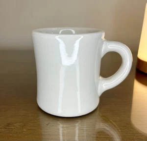 Vintage 1950er Victor gestempelt 4 Unzen Elfenbein Kaffeebecher schwer 3,5 Zoll USA MCM - Bild 1 von 16