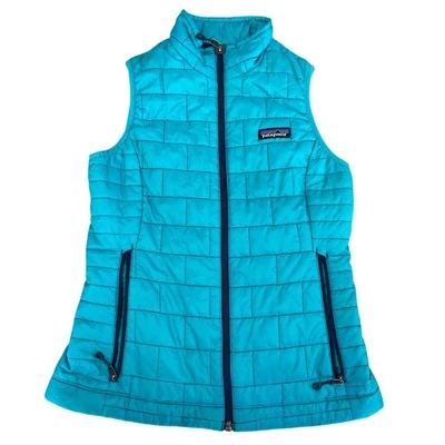 Patagonia Teal color Nano puffer vest, XS - Image 1 of 4