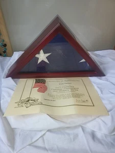 Gedenkflagge FORT MCHENRY NATIONALDENKMAL UND HISTORISCHER SCHREIN Vitrine - Bild 1 von 4