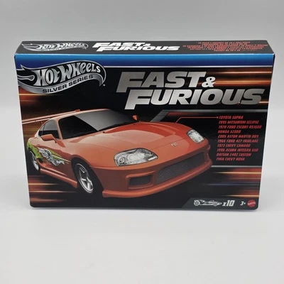 Hot Wheels 2025 Silver Series Fast & Furious 10-Car Box Set Exclusive Die-Cast - Image 1 of 4