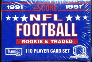 6 SET LOT 1991 SCORE NFL FOOTBALL ROOKIE & TRADED FACTORY SEALED - Picture 1 of 1