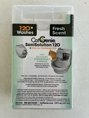 CatGenie SaniSolution 120 Cartridge Fresh Scent NEW - Image 1 of 4