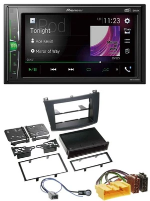 Pioneer 2DIN MP3 DAB USB Bluetooth Autoradio für Mazda 3 (2009-2013) - Bild 1 von 4