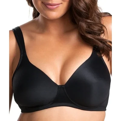 LEADING LADY Black The Brigitte Full Coverage T-Shirt Bra, US 48B, UK 48B, NWOT - Image 1 of 4