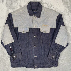 Chaqueta vaquera vintage Phat Farm para hombre XL bloques de color camionero hip hop años 90 Y2K - Imagen 1 de 11