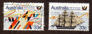 Australia--#974-75 Usado--1986 Asentamiento de Australia del Sur - Imagen 1 de 1