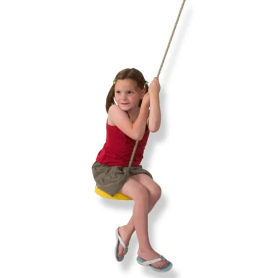 Tellerschaukel Monkey Swing, runder Schaukelsitz 28 cm Ø gelb