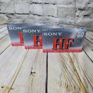 Lote de 3 NUEVAS cintas de grabación de casete Sony HF 60 sesgo normal - Imagen 1 de 3