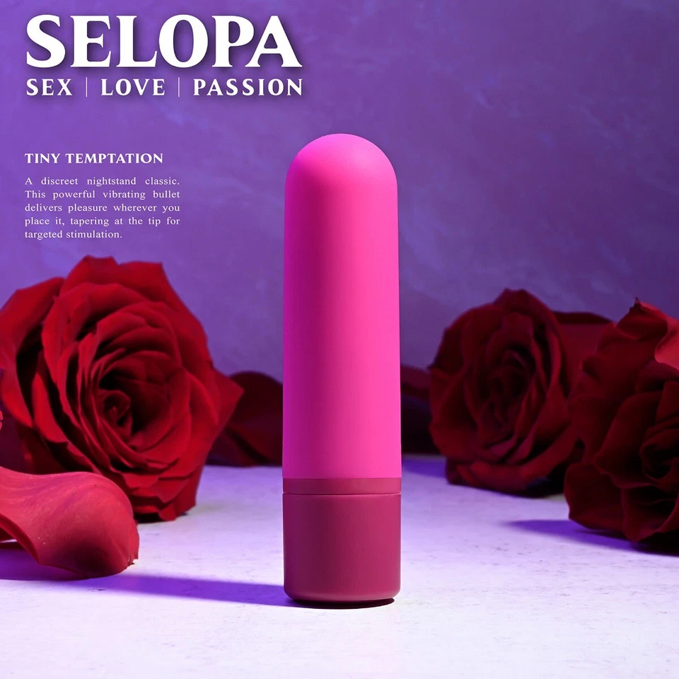 Selopa Tiny Temptation Rechargeable Silicone Bullet Clit Vibrator Stimulator - Image 1 of 4