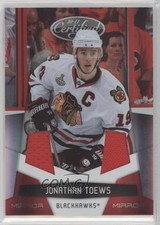 2010-11 Certified Mirror Red Dual Materials /150 Jonathan Toews #31