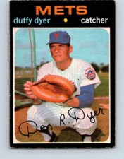 VINTAGE BASEBALL CARD OPC 1971 NEW YORK METS DUFFY DYER  NO9