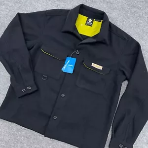 Columbia Camicia Giacca Uomo M Nero Wallowa Shacket Heritage Retrò NUOVO $110 - Foto 1 di 10